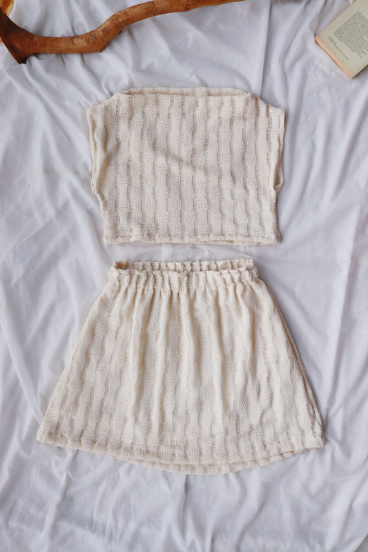 Oeko Tex Cotton Summer Skirt and Top Set