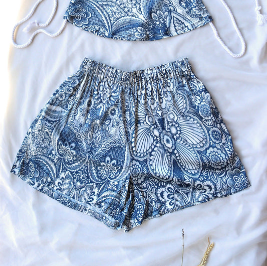 Blue Vibes Luxury Summer Shorts