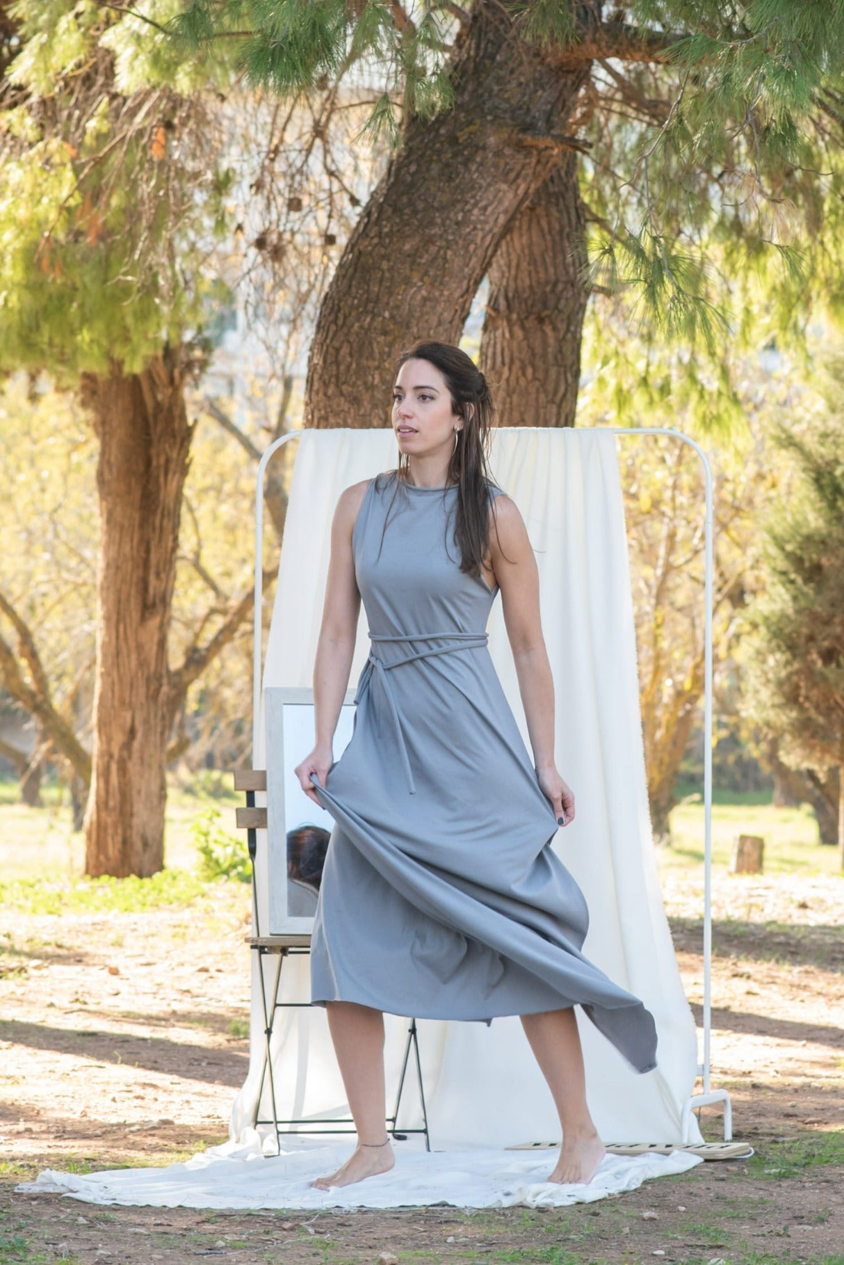 The Simple Maxi Dress - Matte Grey