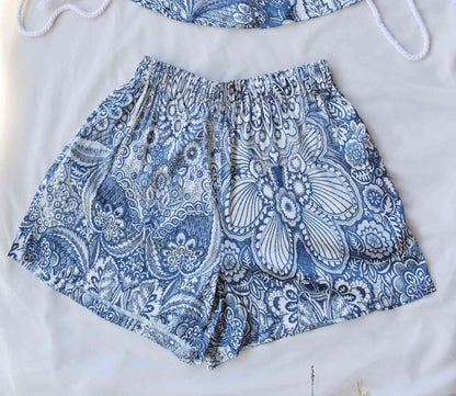 Blue Vibes Luxury Summer Shorts