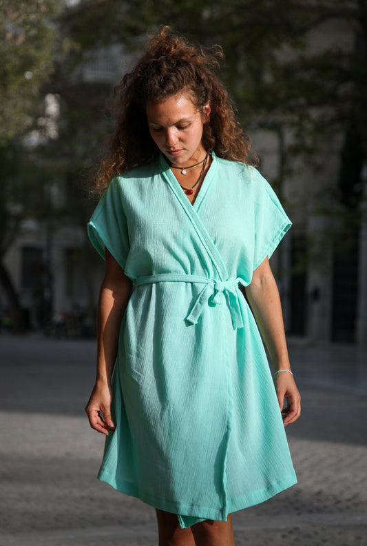 The Wrap Dress - Mint